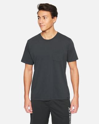Washed Staple Pocket S/s Tee - Dk.smoke Grey