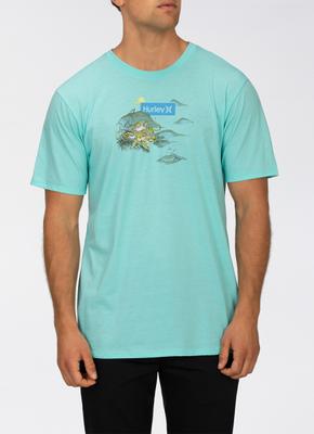 Tiger Balm S/s Tee - Aurora Green Hthr