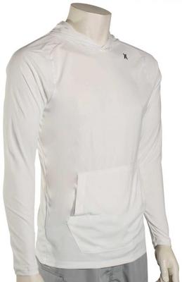 Quick Dry Hooded L/s Rash Guard - White