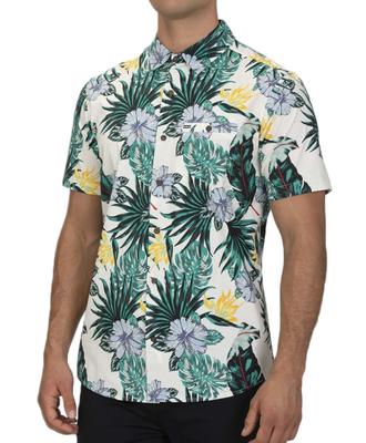 Lanai Stretch Woven S/s: Button Down - Sail