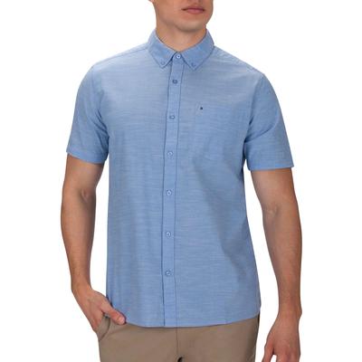 One&only 2.0 Woven S/s: Button Down - Pacific Blue
