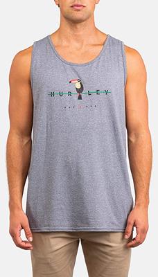 Perched Up Tank Top - Dk.grey Hthr