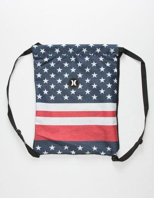 Beach Cinch Printed Bag - Gym Red