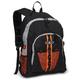  Backpack W/Dual Mesh Pocket : Orange/Gray- Black