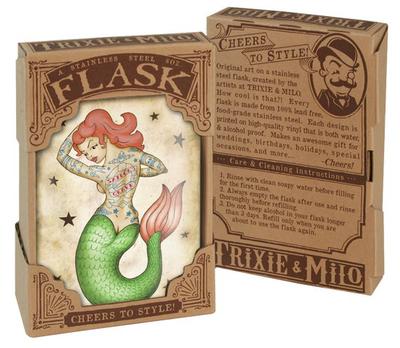 Flask - Tattooed Mermaid