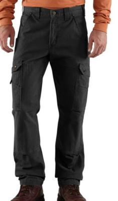 Blk Ripstop Double Knee Cargo Pant