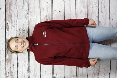 Unisex Fleece Fz Jacket - Maroon