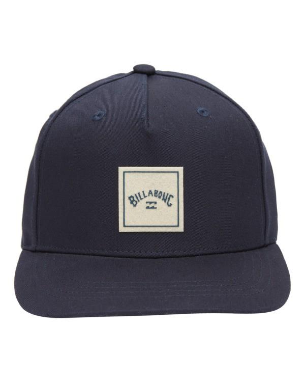  Stacked Snapback Hat - Navy