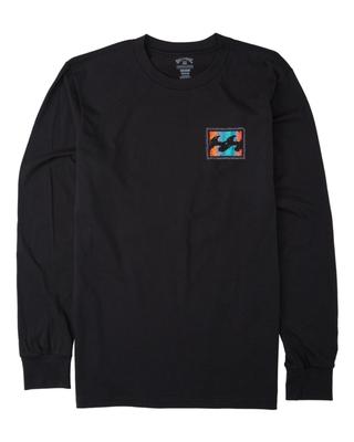 Crayon Wave L/s Tee - Black