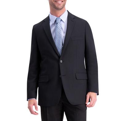 Active Series Suit Coat: Classic Fit - Off Black