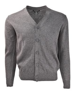 Solid Button Cardigan - Charcoal