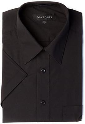 Dress Shirt S/s Reg - Black
