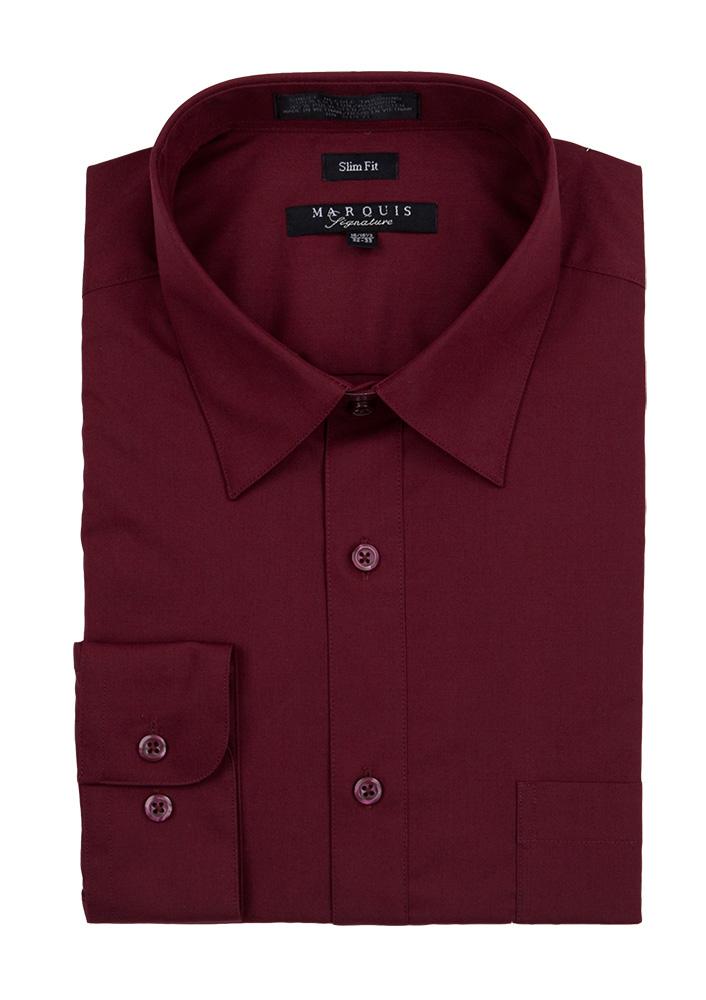 Maroon shop business shirt