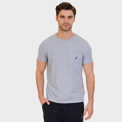 Solid S/s Anchor Pocket Tee - Grey Hthr