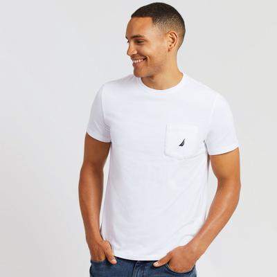 Solid S/s Anchor Pocket Tee - Bright White
