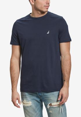 Crew Neck Solid S/s Tee - Navy