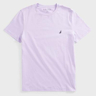 Crew Neck Solid S/s Tee - Lavendula