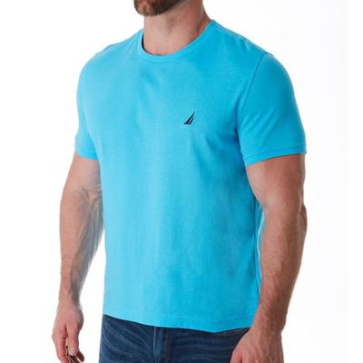 Crew Neck Solid S/s Tee - Mirage Blue