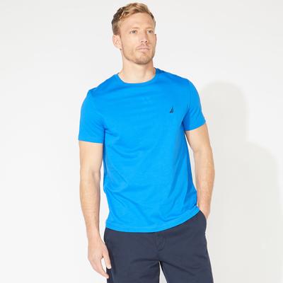 Crew Neck Solid S/s Tee - Spinner Blue