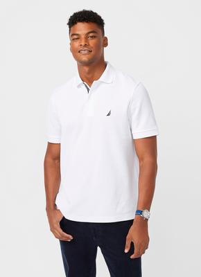 Anchor Deck Polo - Brigh White