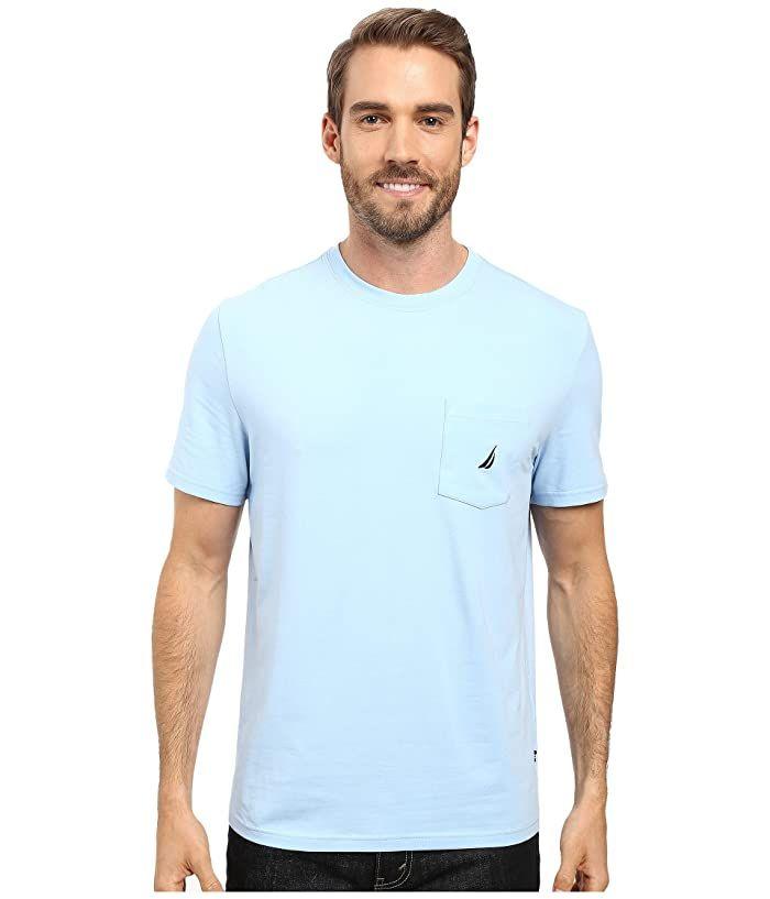  Solid S/S Pocket Tee : Anchor - Noon Blue
