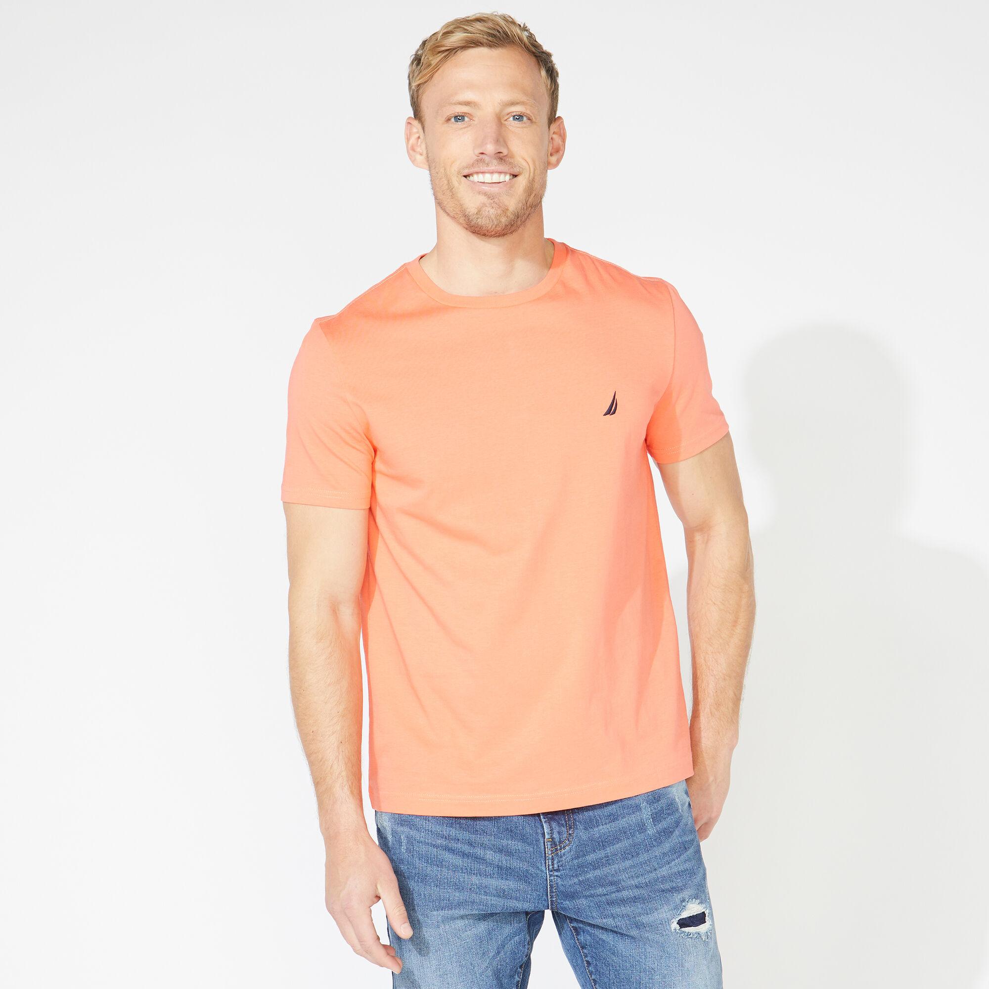  Solid S/S Pocket Tee - Pale Coral