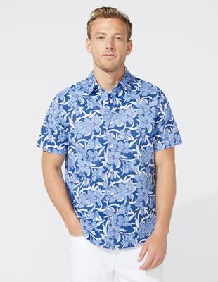 Navtech S/s Woven Shirt (b&t): Floral Print - Limogas