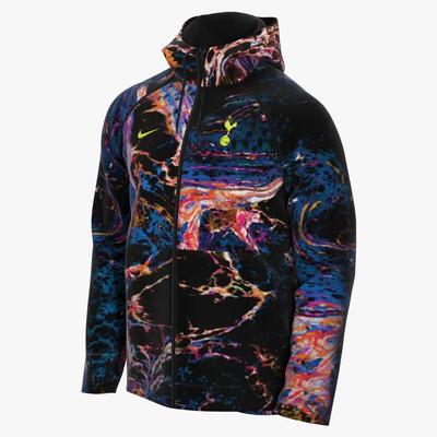 Nk Tottenham Hotspur Soccer Jacket - Black/venom Green