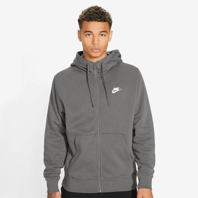 Nsw Club Fleece F/z Hoodie - Flat Pewter/white