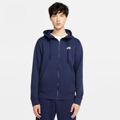 Nsw Club Fleece F/z Hoodie - Midnight Nvy/white