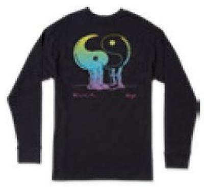 Yin Yang Friends L/s Tee - Black