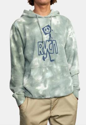 Nearby Tie Dye P/o Hoodie - Green/white