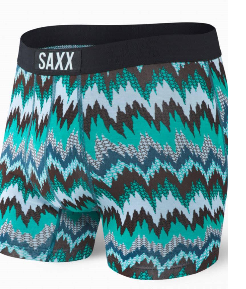 Tongass Trading Company  Saxx Vibe Boxer Brief: Blue Avalanche