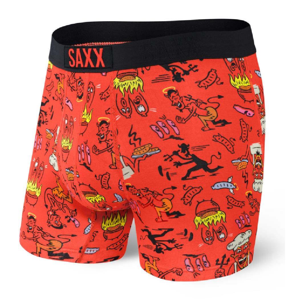 Tongass Trading Company  Saxx Vibe Boxer Brief: Red Halloweenie