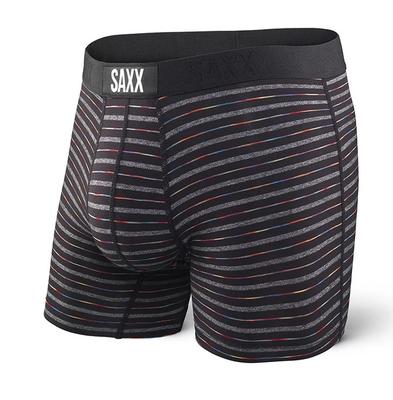 Vibe Boxer Brief: Black Gradient Stripe