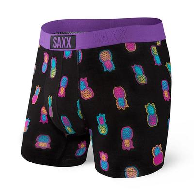 Vibe Boxer Brief: Black Solar Pineapples