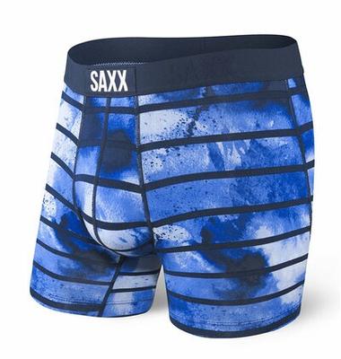 Vibe Boxer Brief: Navy Tie Dye Stripe