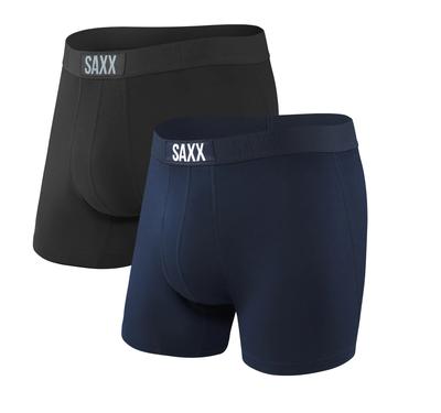 Vibe Boxer Brief 2pk: (solid+solid) Black/navy