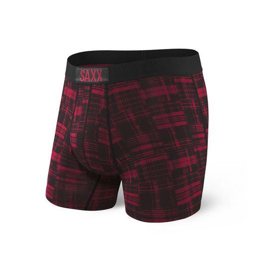 Vibe Boxer Brief : Red Pathced Plaid