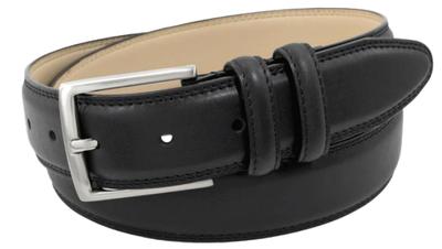 Tyson: Double Strap Leather Belt - Black