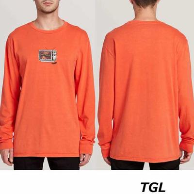 Thinker L/s Tee - Tiger Lily