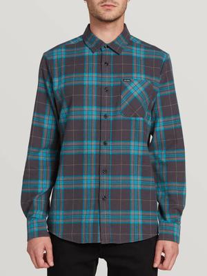 Caden Plaid L/s - Asphalt Black