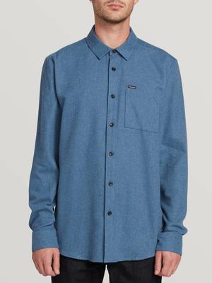 Caden Solid L/s - Blue Rinse