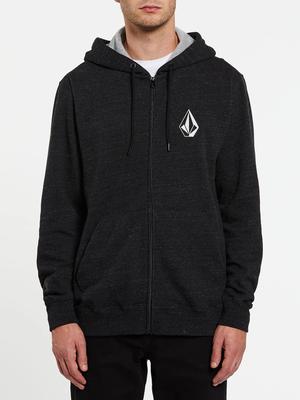 Stone F/z Hoodie - Heather Black