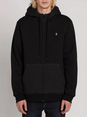 Single Stone Sherpa Lined F/z - Black