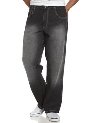 Crosshatch Jeans: Relaxed Fit - Black Sand