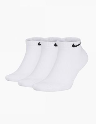 Nike Cushioned Low-cut Socks: 3pk - White/black