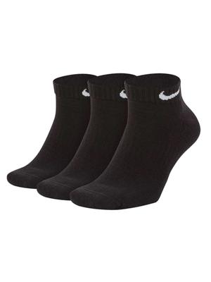 Nike Cushioned Low-cut Socks: 3pk - Black/white