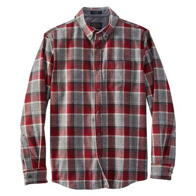 Fireside Shirt - Whool Grey/red One Way Plaid