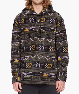 Furnace Anorak: Fleece 1/4 Po - Raven